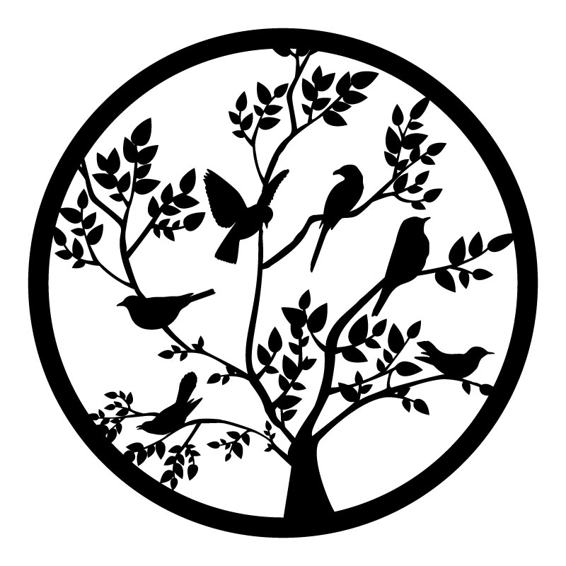 Ahşap İşleme Duvar Süsü- Kuş  - 21 Cm X 12 Cm