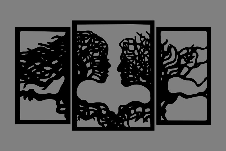 Ahşap İşleme Duvar Süsü- Tablo - 50 Cm X 30 Cm