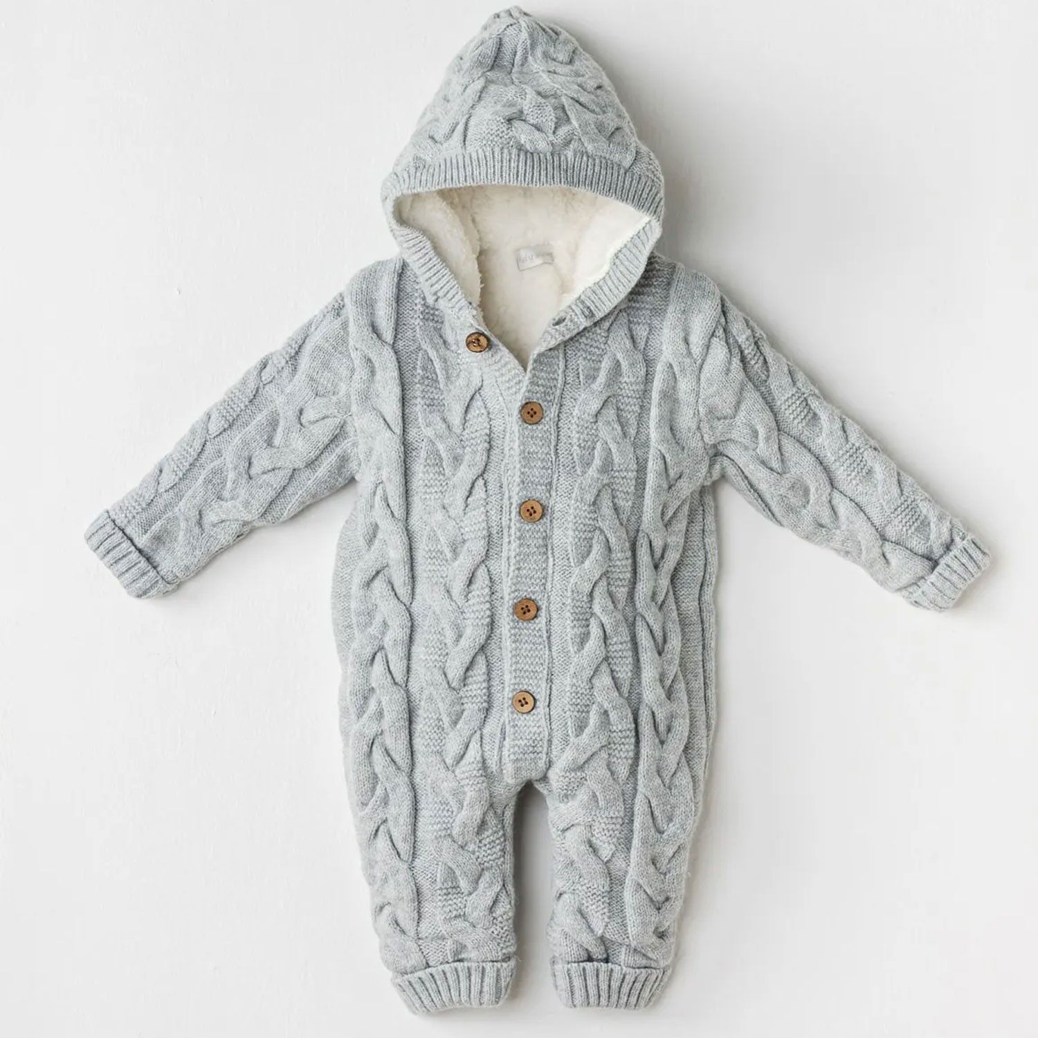 Andywawa Ac24336 Kni̇twear Tri̇ko Bebe Kozmonot Grey Melange