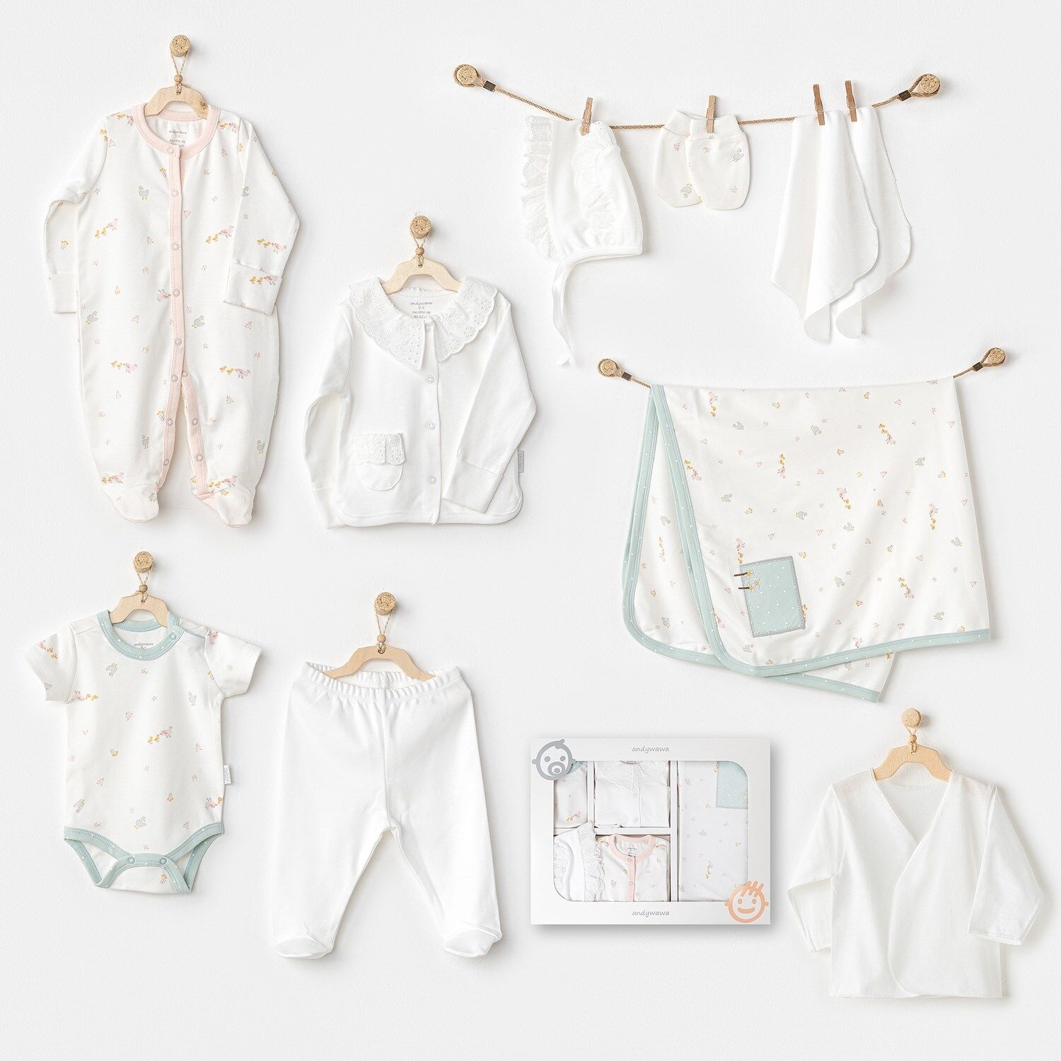 Andywawa Ac24581 Newborn Duck 10 Lu Hastane Çıkışı Ekru