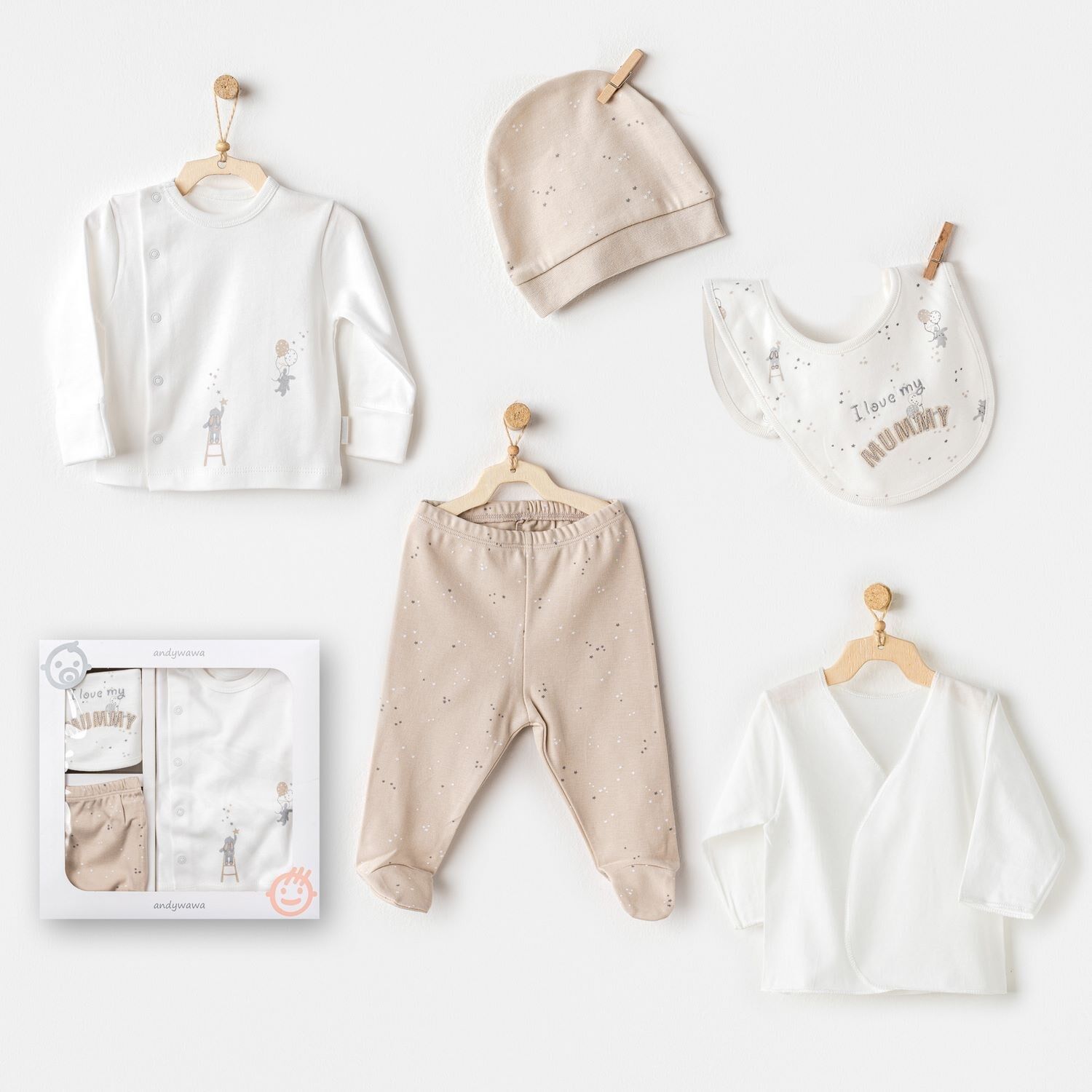 Andywawa Ac25060 Happy Everyday 5 Li̇ Hastane Çıkışı Bei̇ge