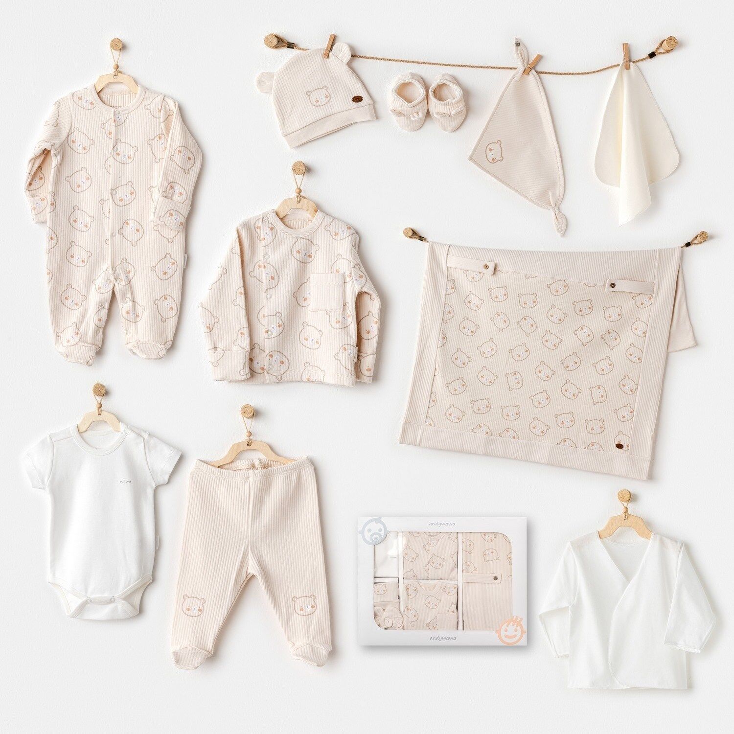 Andywawa Ac25181 Bear Ti̇me 10 Lu Hastane Çıkışı Li̇ght Bei̇ge