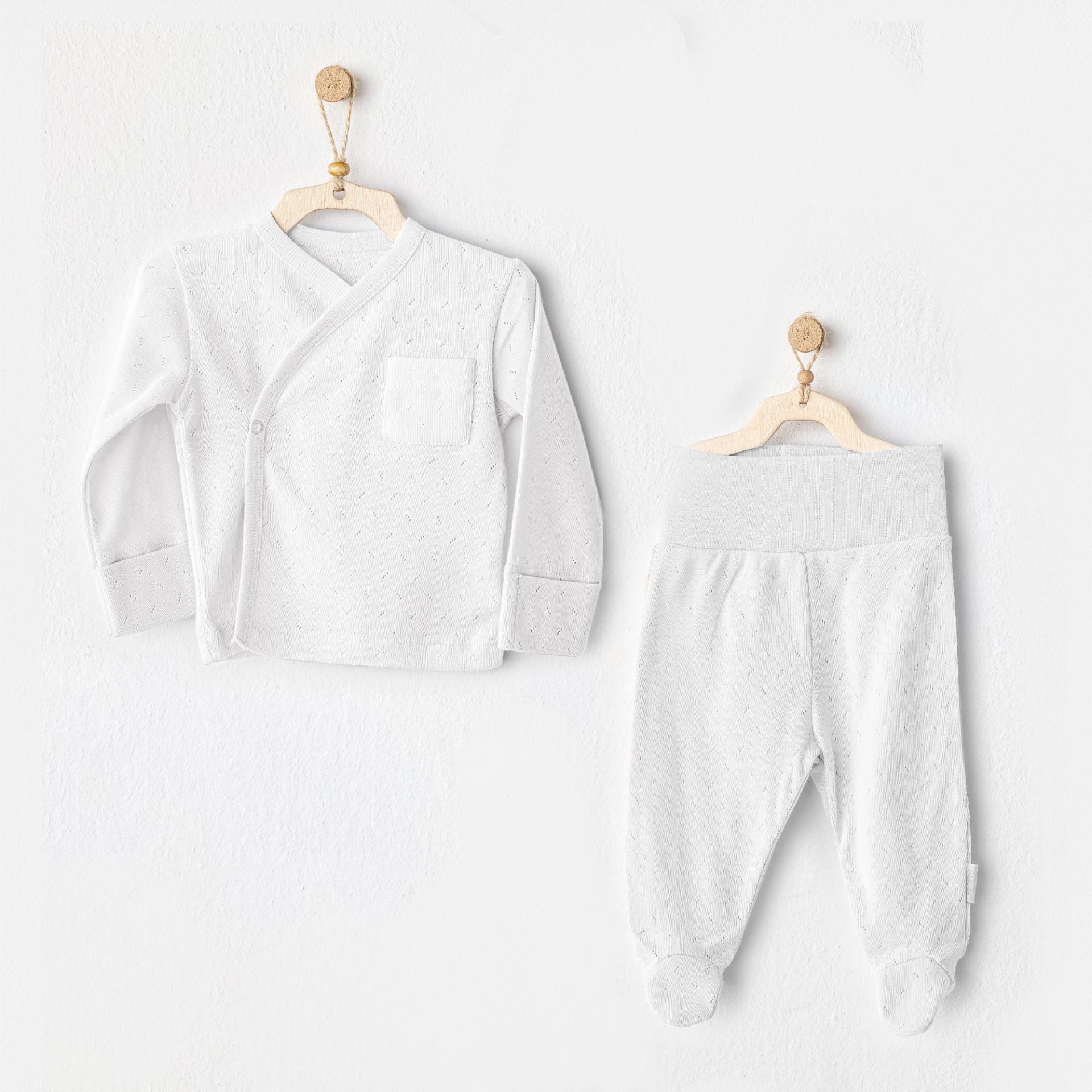 Andywawa Ac25557 Si̇de Snap Set 2 Li̇ Zıbın Takım Whi̇te