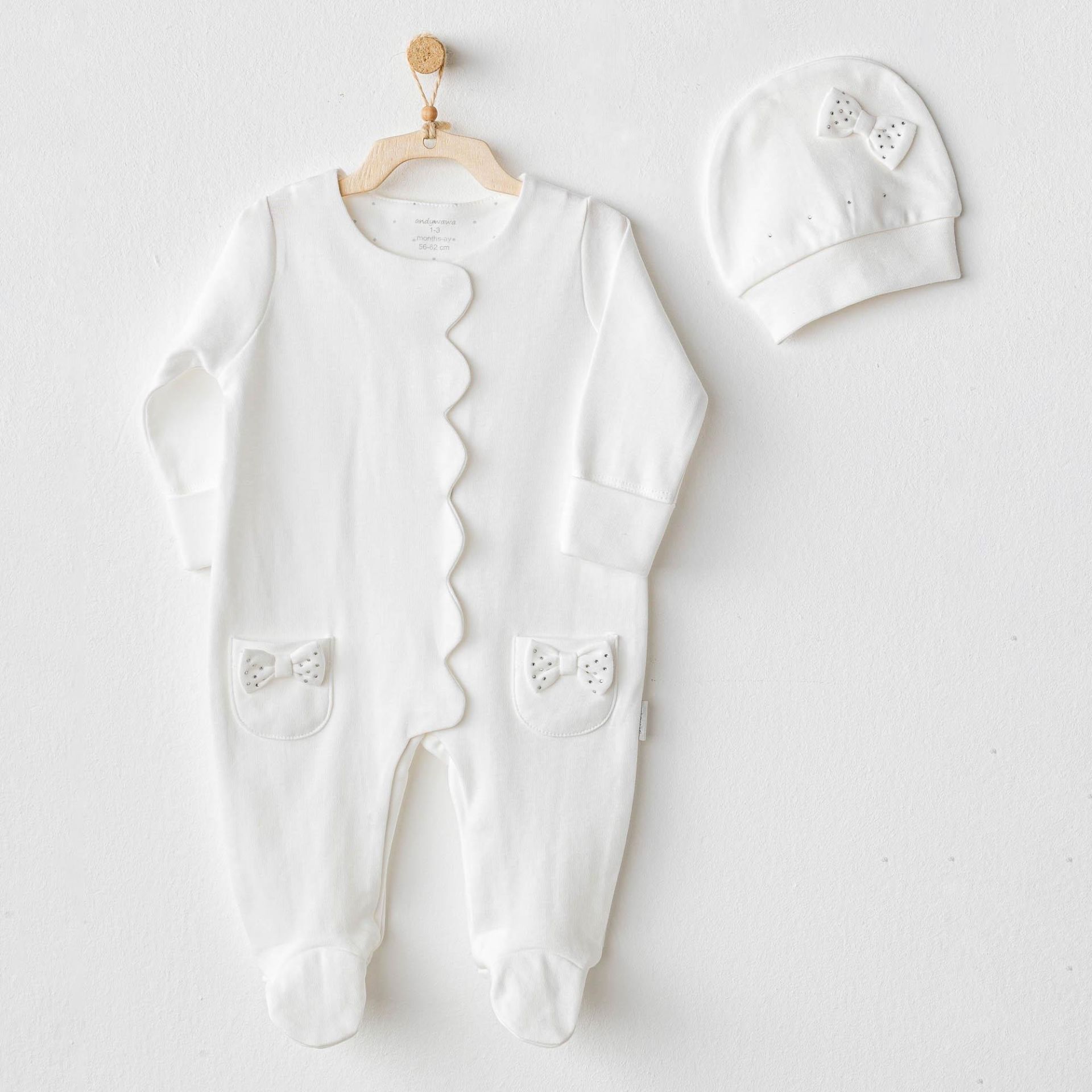 Andywawa Ac25823 Chi̇c Gi̇rl Tulum Takım Ekru