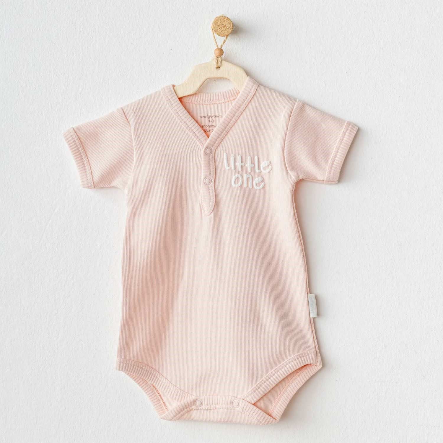 Andywawa Ac25896 Basi̇c Bebe Body Salmon