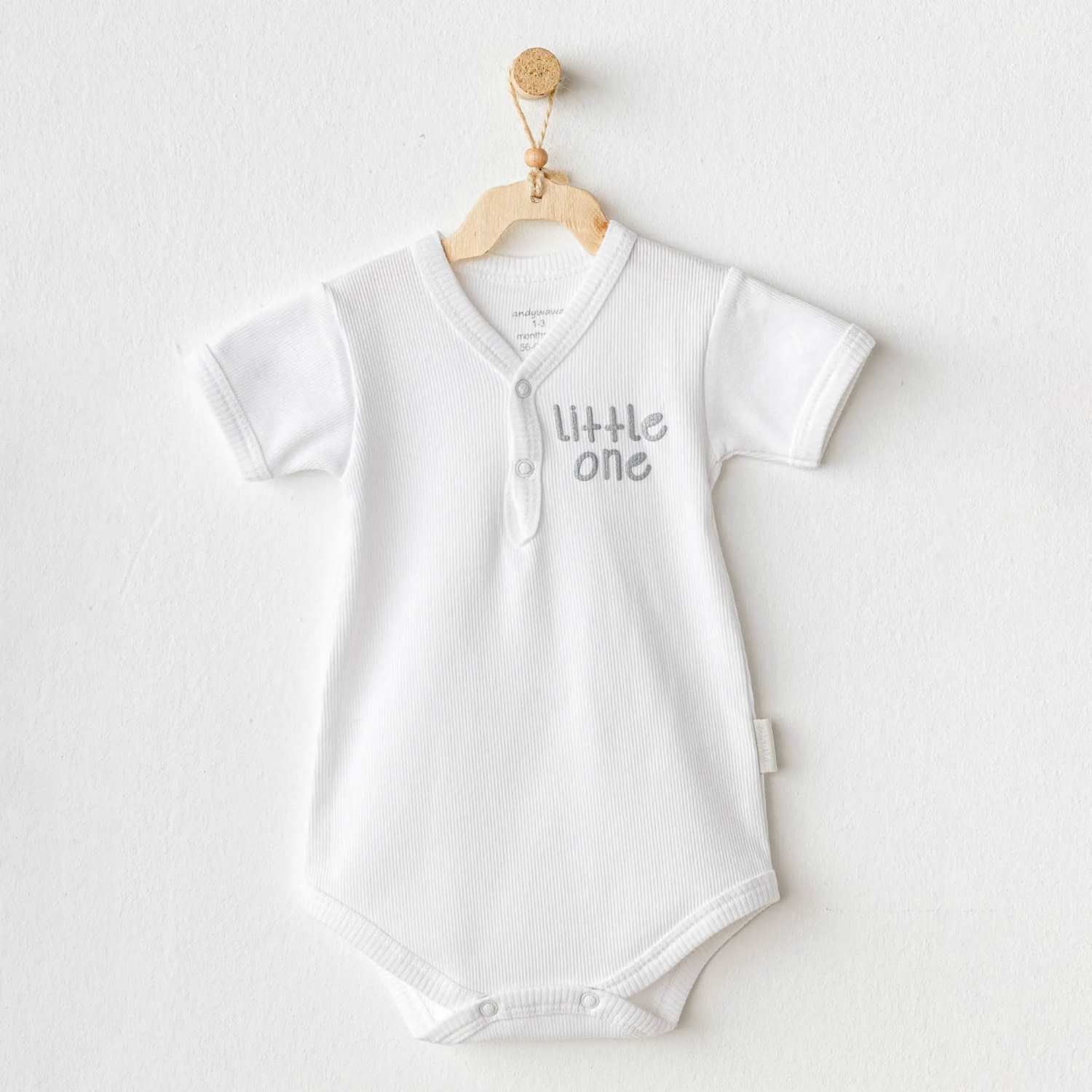 Andywawa Ac25896 Basi̇c Bebe Body Whi̇te