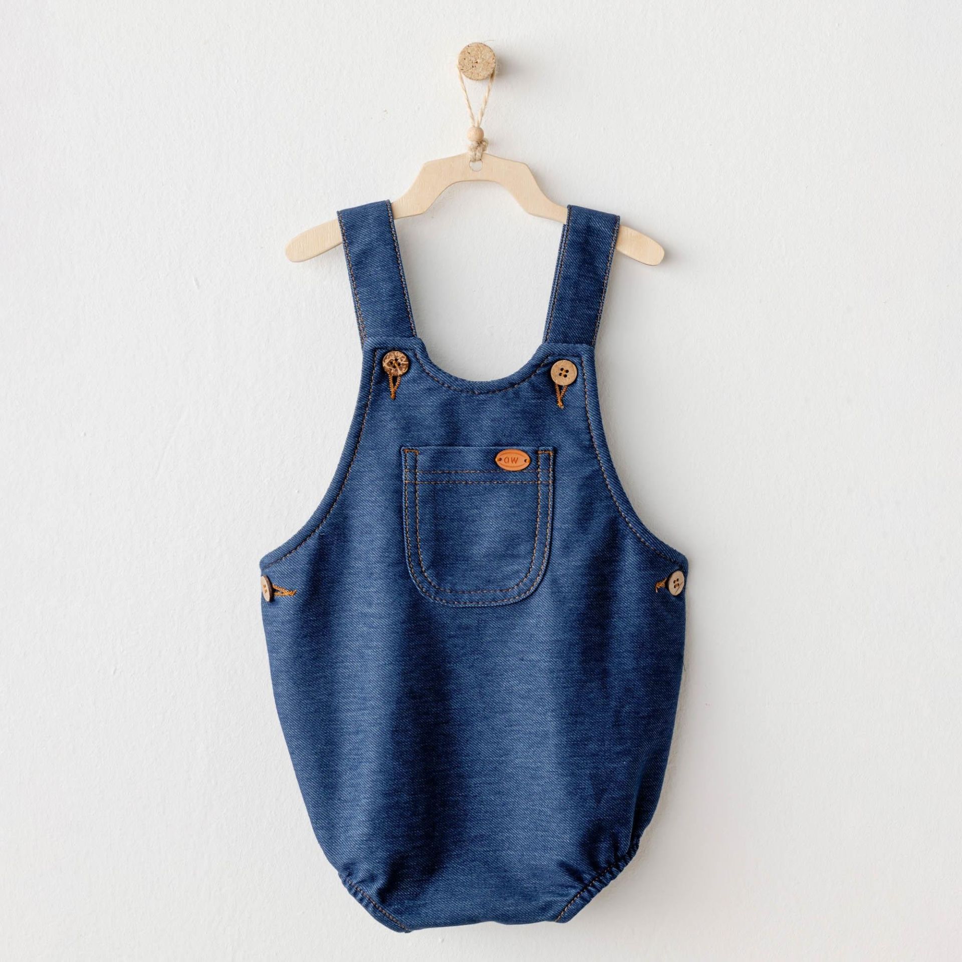 Andywawa Ac25931 Romper Casual Bebek Tulum İndi̇go