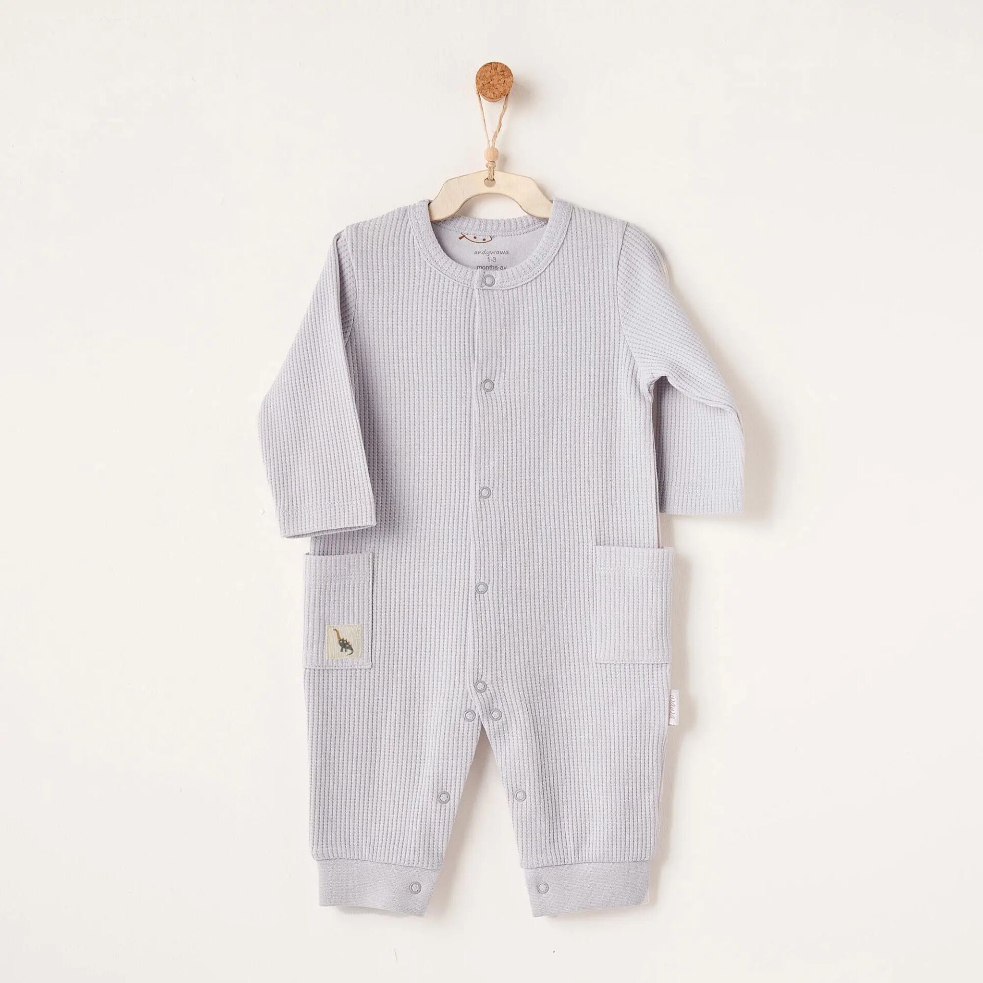 Andywawa Ac26013 Mummy S Snuggle Saurus Tulum Grey