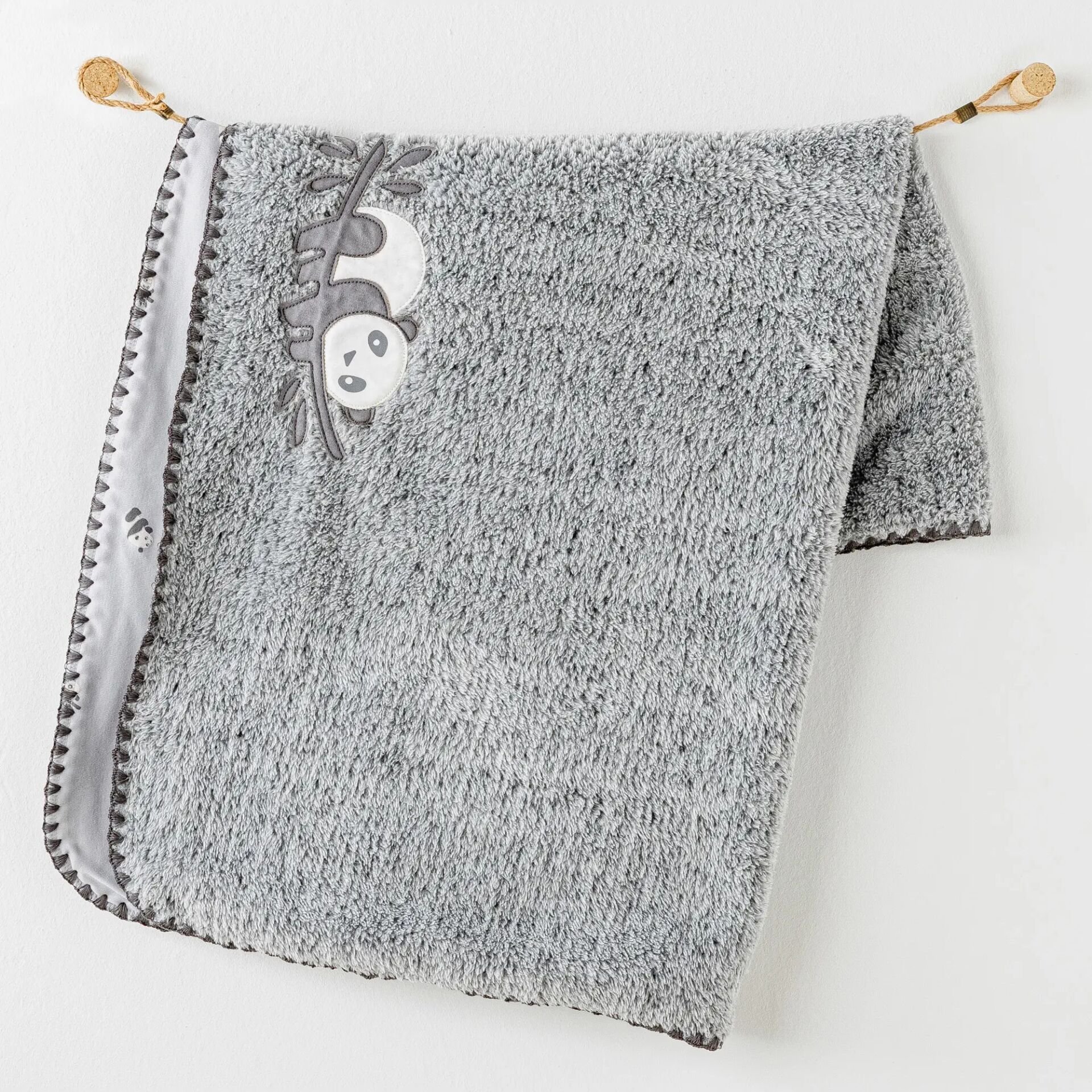 Andywawa Ac26033 Keep Smi̇li̇ng Welsoft Battani̇ye 90X85 Grey