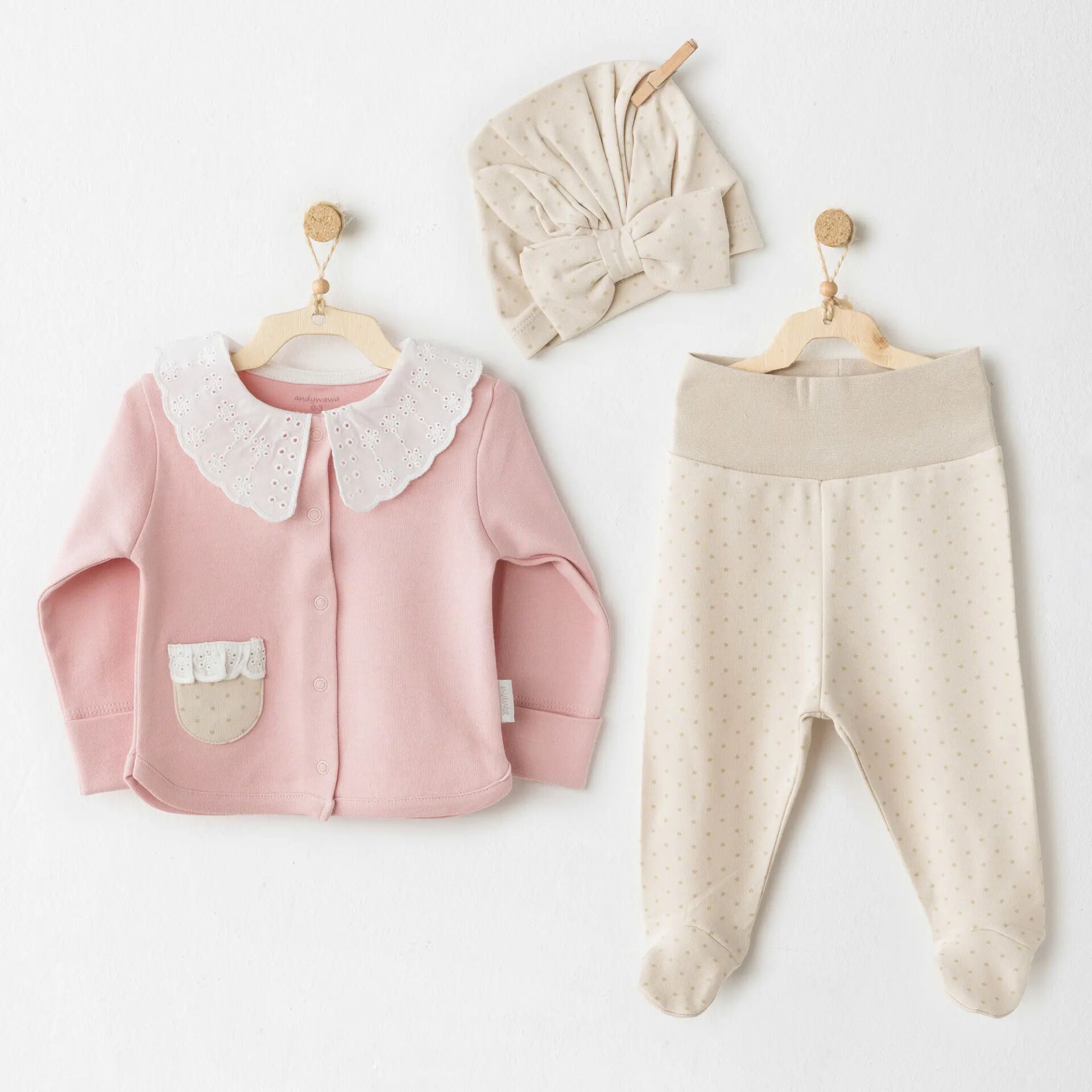 Andywawa Ac26044 Set You Are Speci̇al 3 Lü Takım Pi̇nk