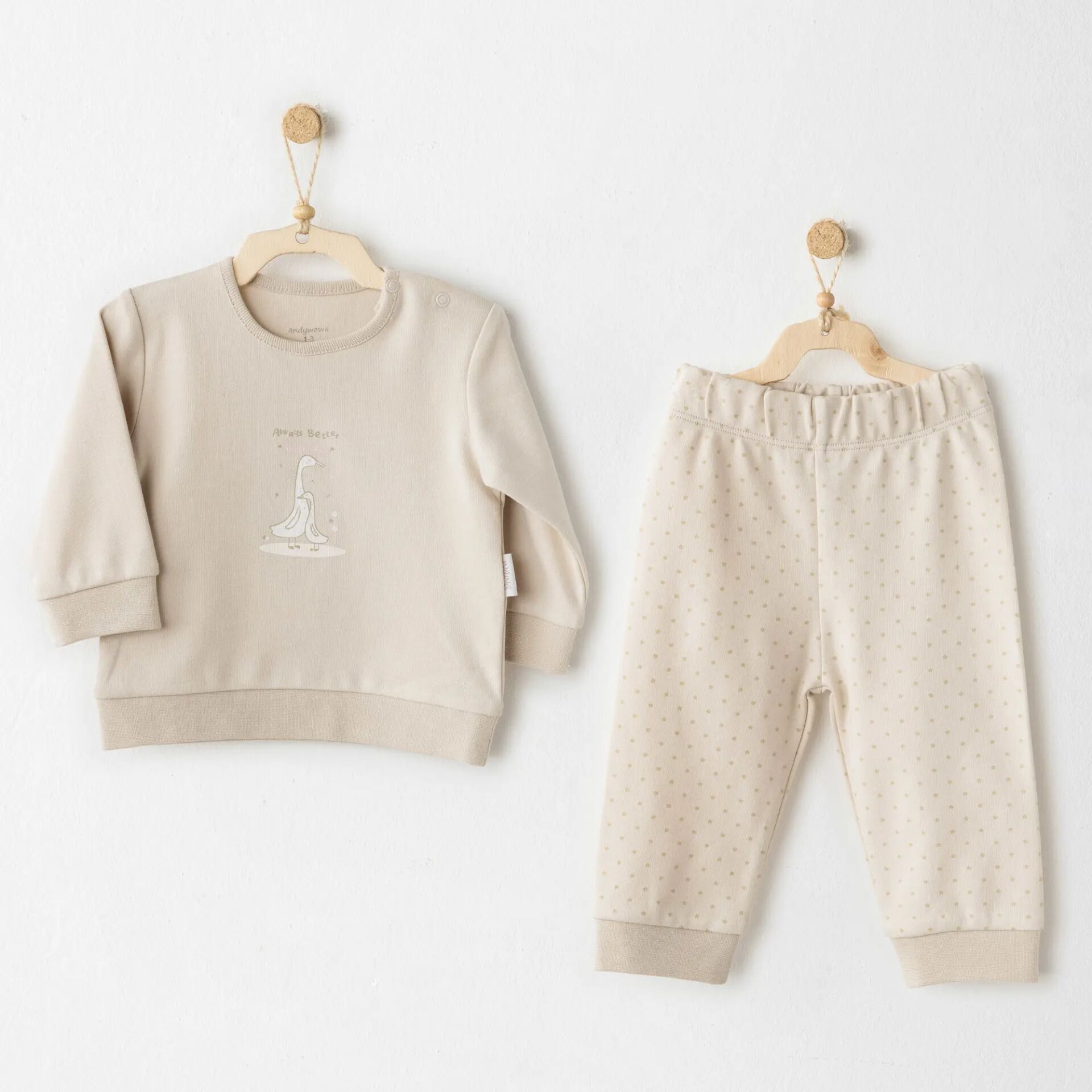 Andywawa Ac26062 You Are Speci̇al 2 Li̇ Takım Bei̇ge