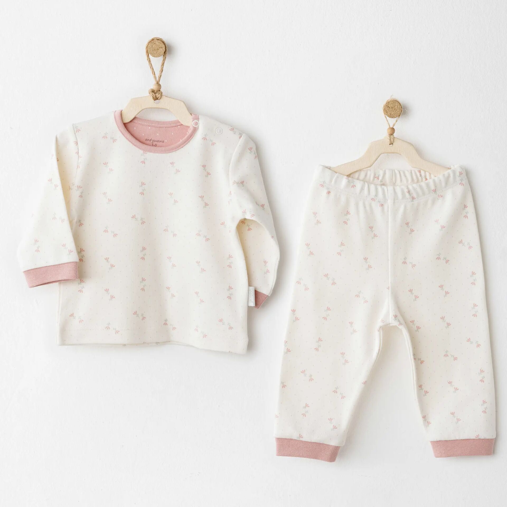 Andywawa Ac26084 Mon Peti̇t Amour 2 Li̇ Takım Ekru