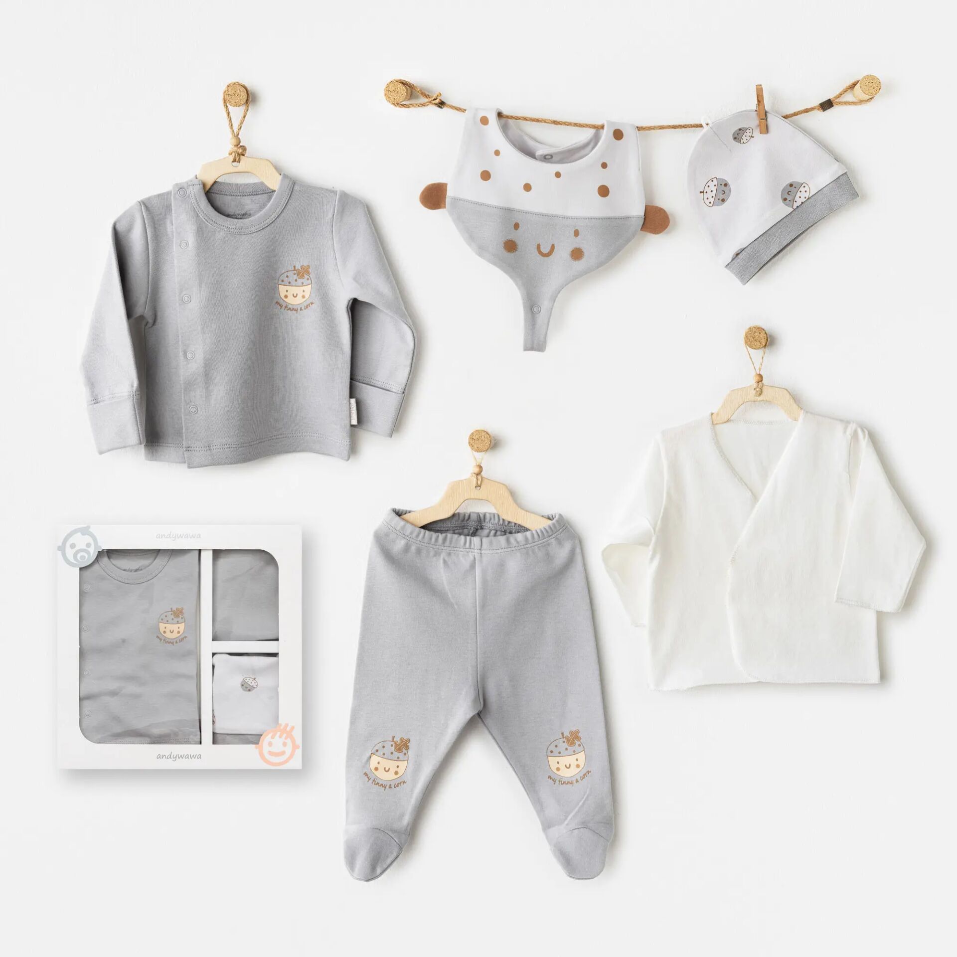 Andywawa Ac26100 Hello Autumn 5 Li̇ Hastane Çıkışı Grey