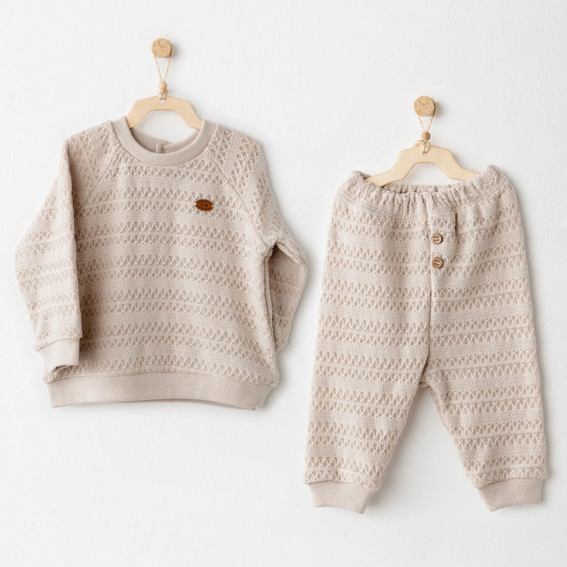 Andywawa Ac26134 Wawa Exclusi̇ve 2 Li̇ Takım Bei̇ge