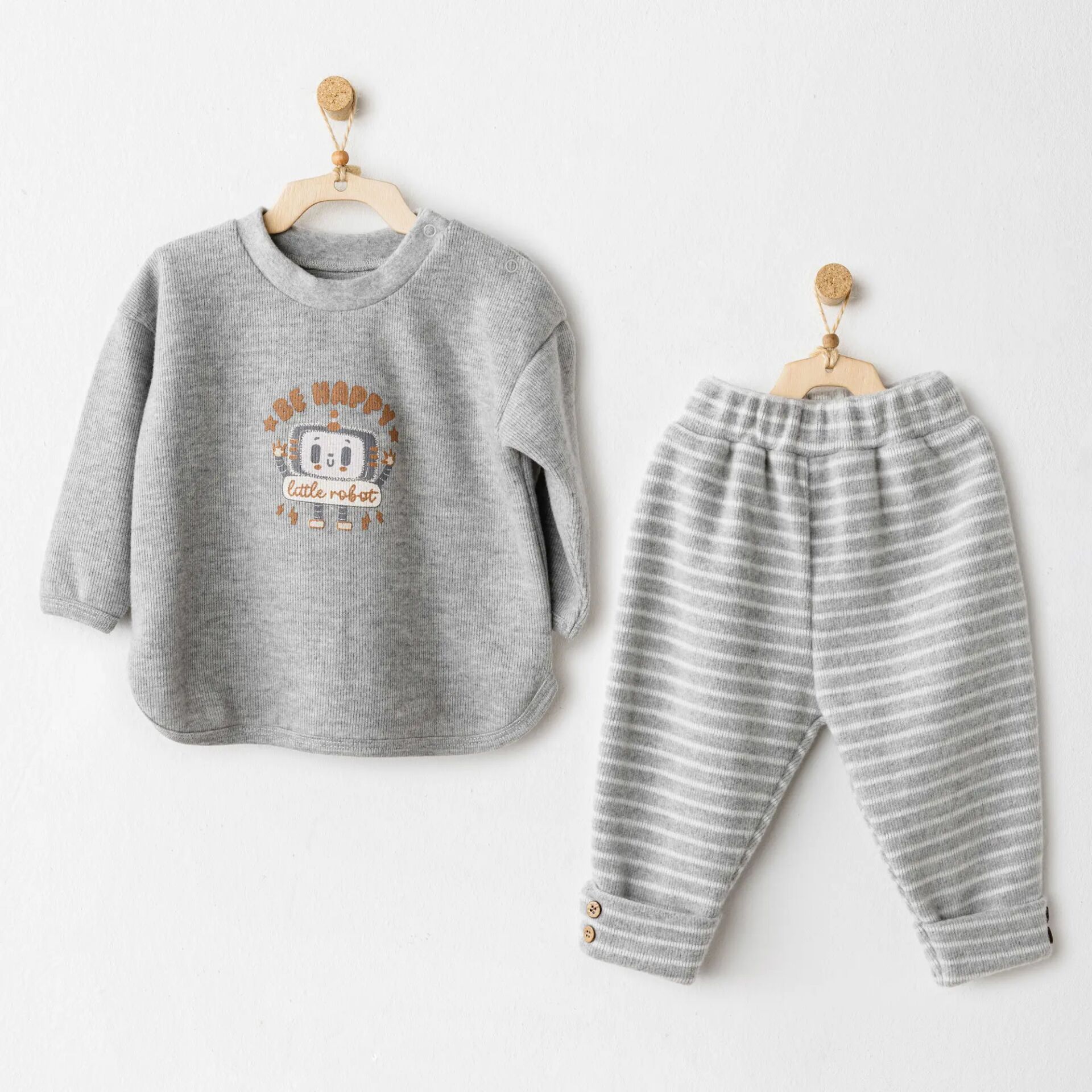 Andywawa Ac26212 Casual 2 Li̇ Takım Grey