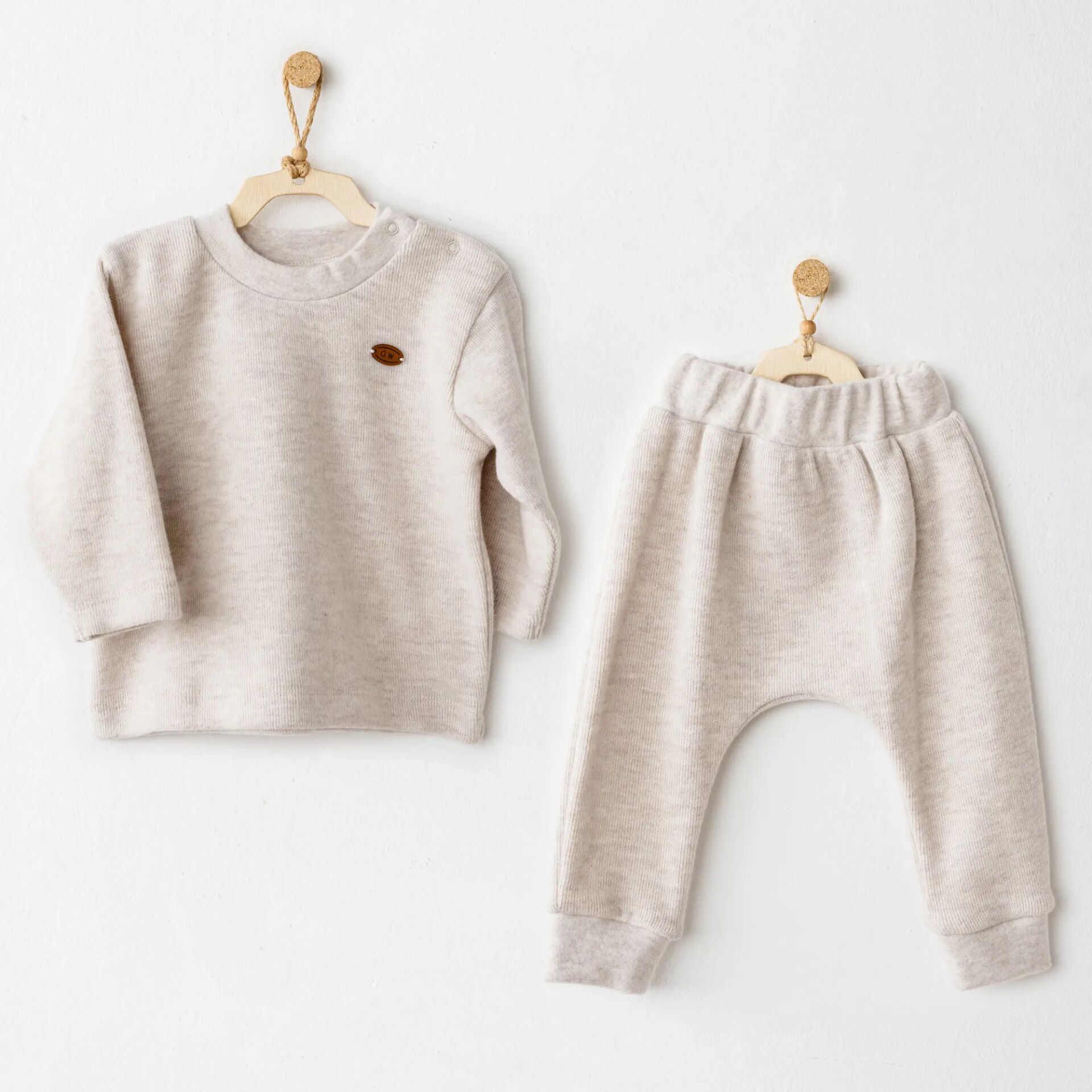 Andywawa Ac26213 Casual 2 Li̇ Takım Bei̇ge