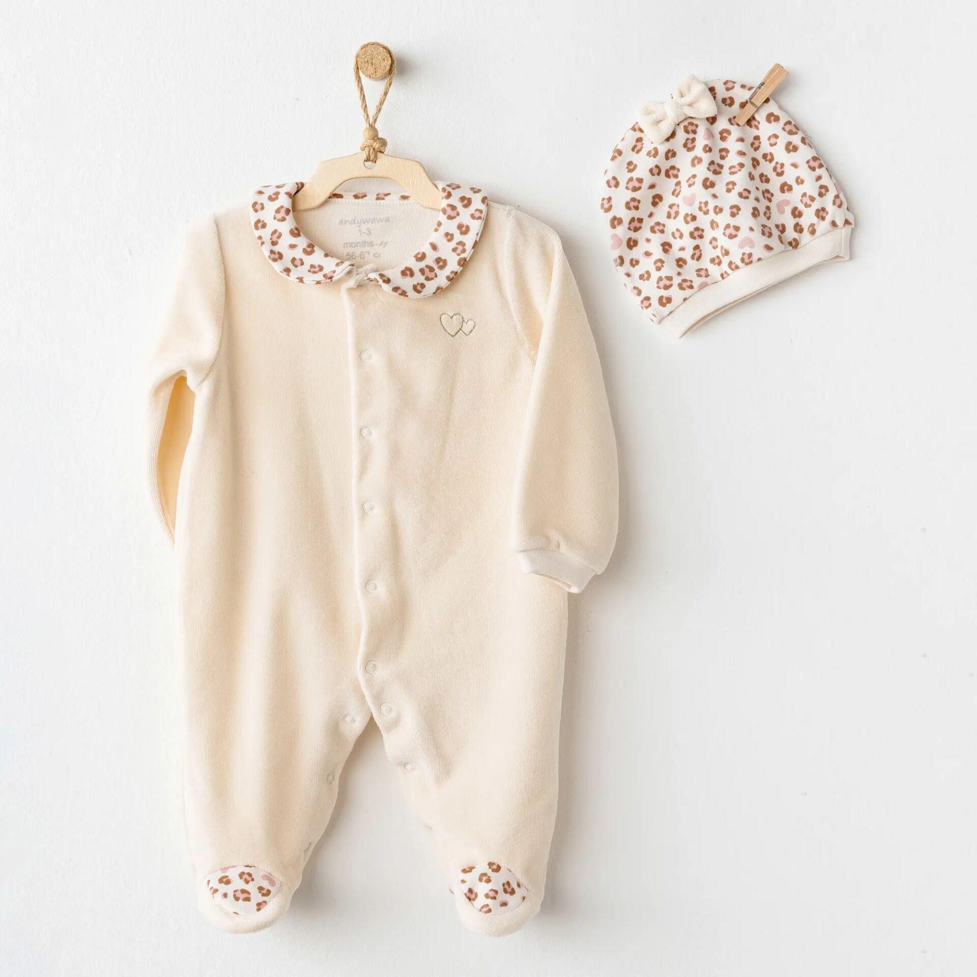 Andywawa Ac26238 Li̇ttle Leopard Tulum Ekru