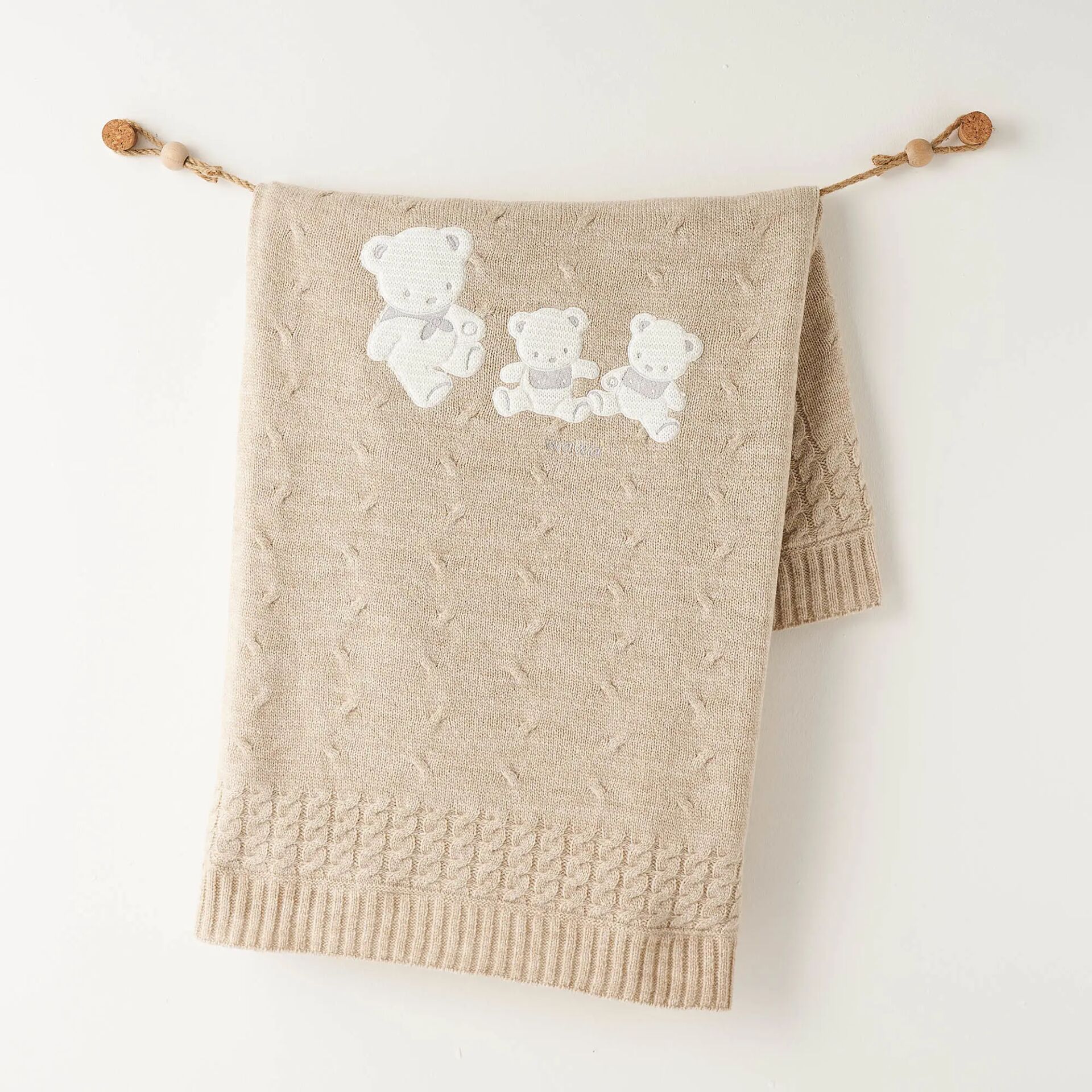 Andywawa Ac26341 Tri̇ko Battani̇ye 85X100 Bei̇ge Melange