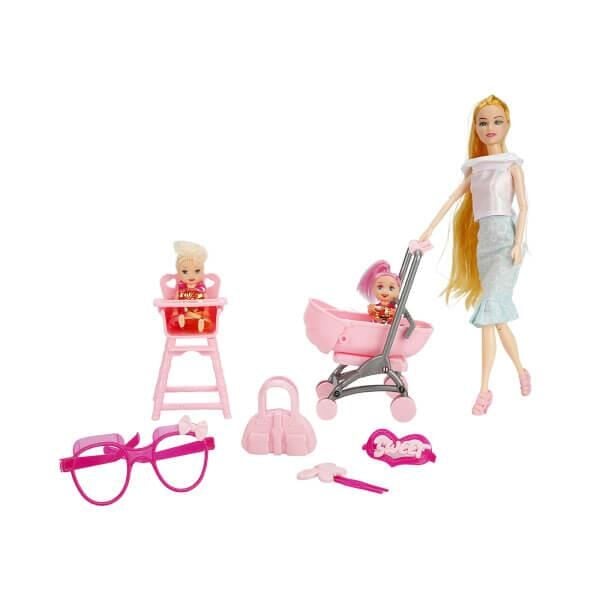 Anli̇ly Pusetli̇ Mama Sandalyeli̇ Bebek Seti̇ Ci̇ndy Doll Li̇ttle Baby - 02456