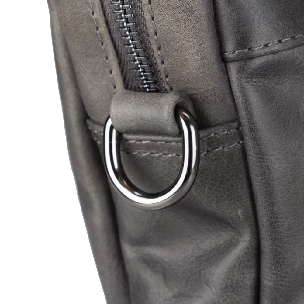 Apollo 13-14 İnç Deri̇ Laptop Çantası Tn18Ef Gri̇