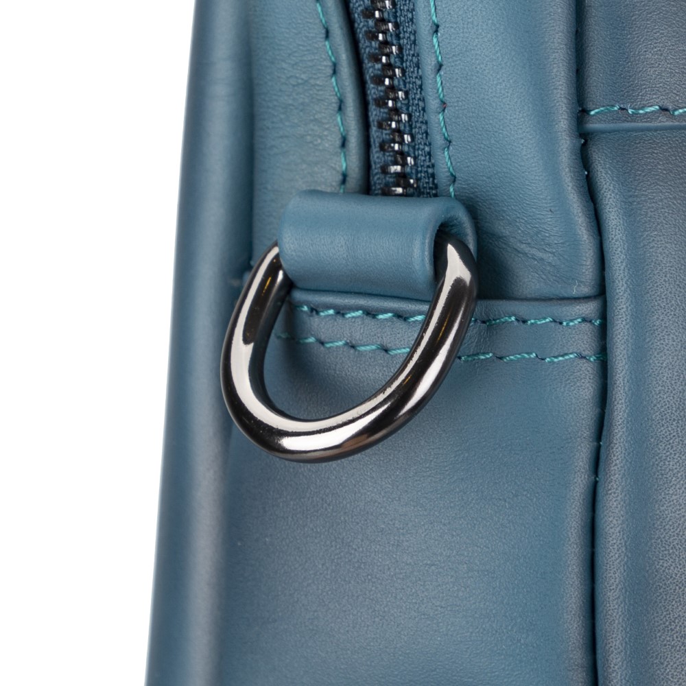 Apollo 15-16 İnç Deri̇ Laptop Çantası Brn4Ef Mavi̇