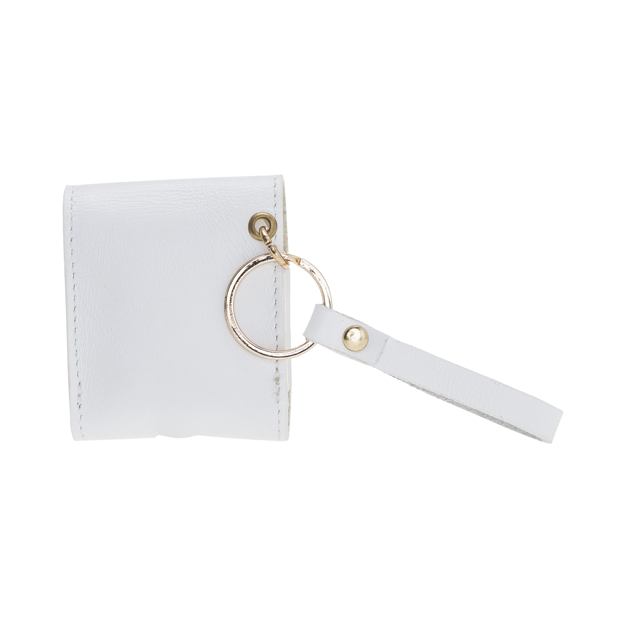 Apple Ai̇rpods 2.Nesi̇l Uyumlu Deri̇ Kılıf Mai̇ Snap F3 Beyaz