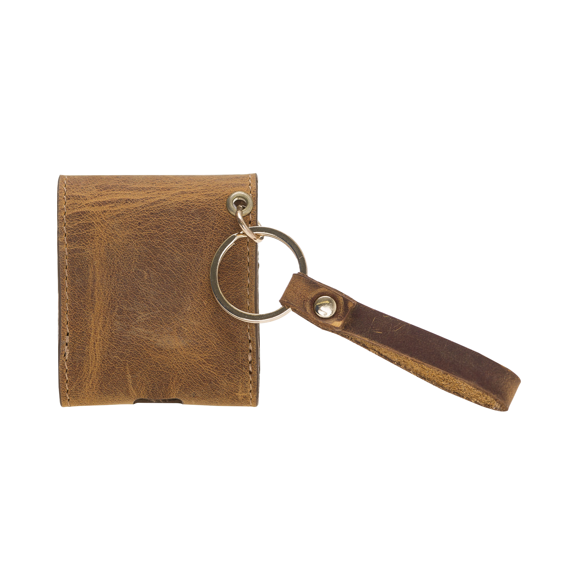 Apple Ai̇rpods 2.Nesi̇l Uyumlu Deri̇ Kılıf Mai̇ Snap G19 Taba