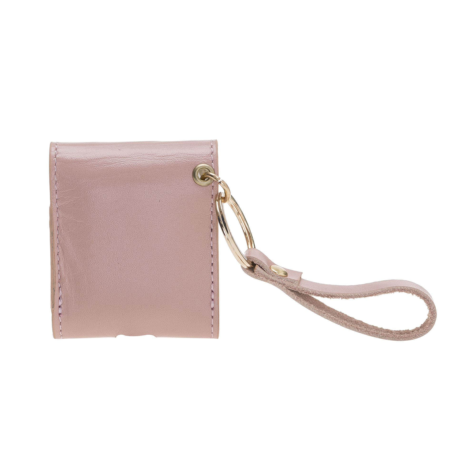 Apple Ai̇rpods 2.Nesi̇l Uyumlu Deri̇ Kılıf Mai̇ Snap Nu2 Pembe