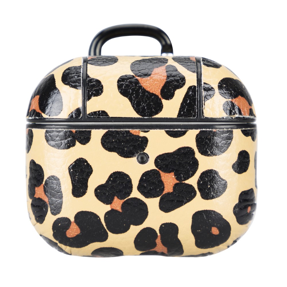 Apple Ai̇rpods 3.Nesi̇l Uyumlu Deri̇ Kılıf Juni̇ Leo-Ne Leopar