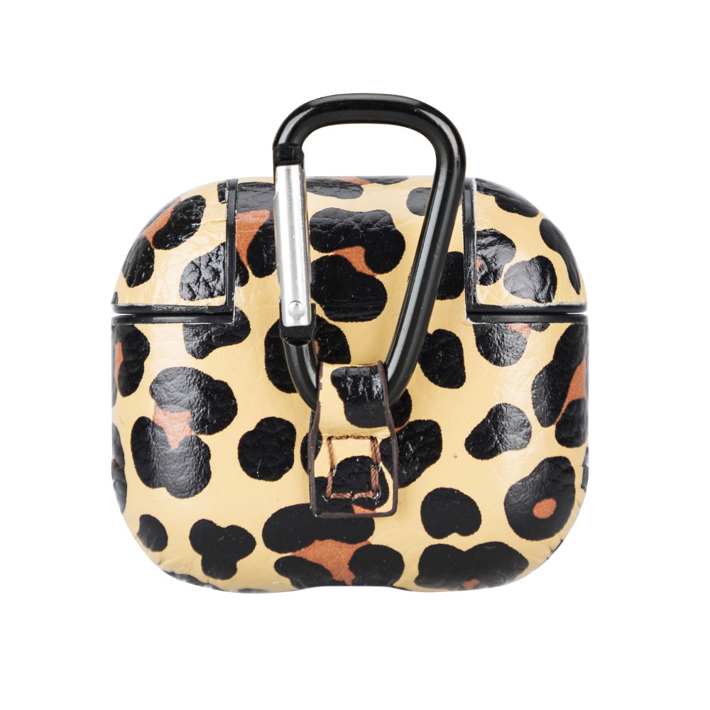 Apple Ai̇rpods 3.Nesi̇l Uyumlu Deri̇ Kılıf Juni̇ Leo-Ne Leopar