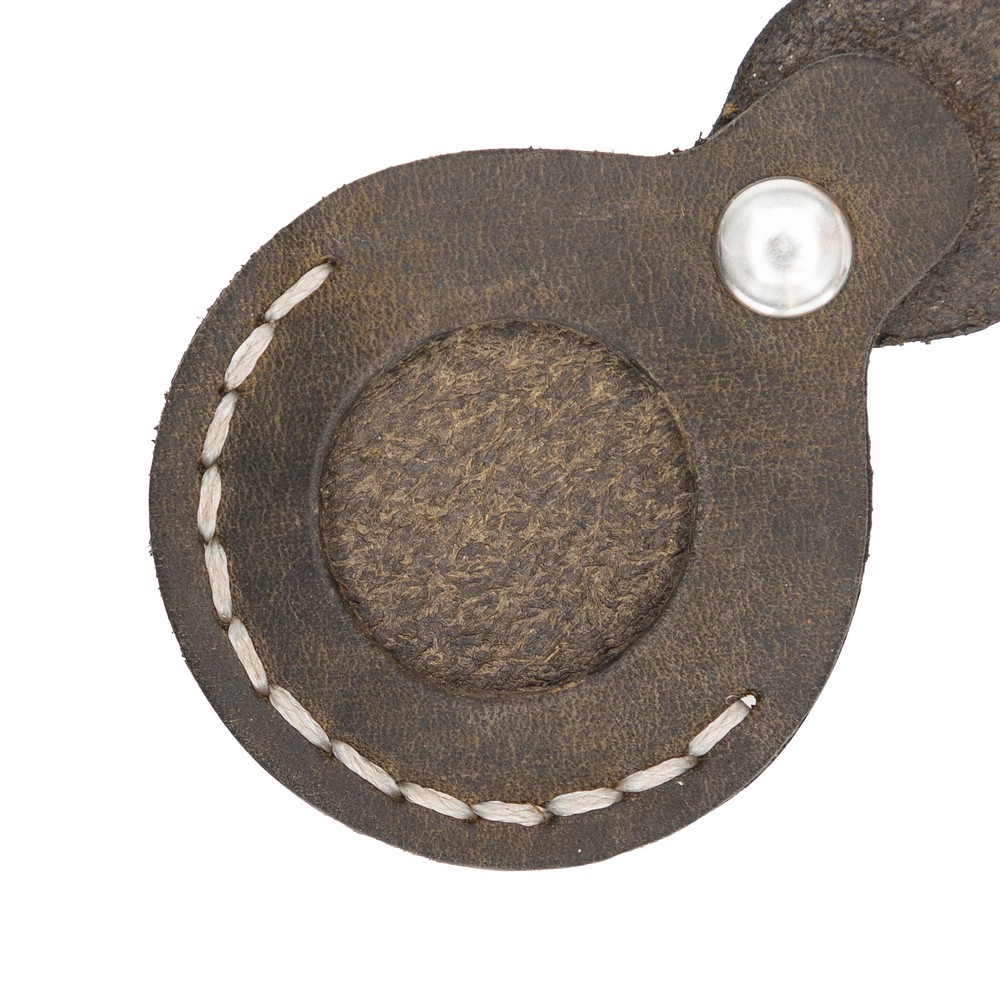 Apple Ai̇rtag Uyumlu Deri̇ Anahtarlık Beta Aa16 Kahve