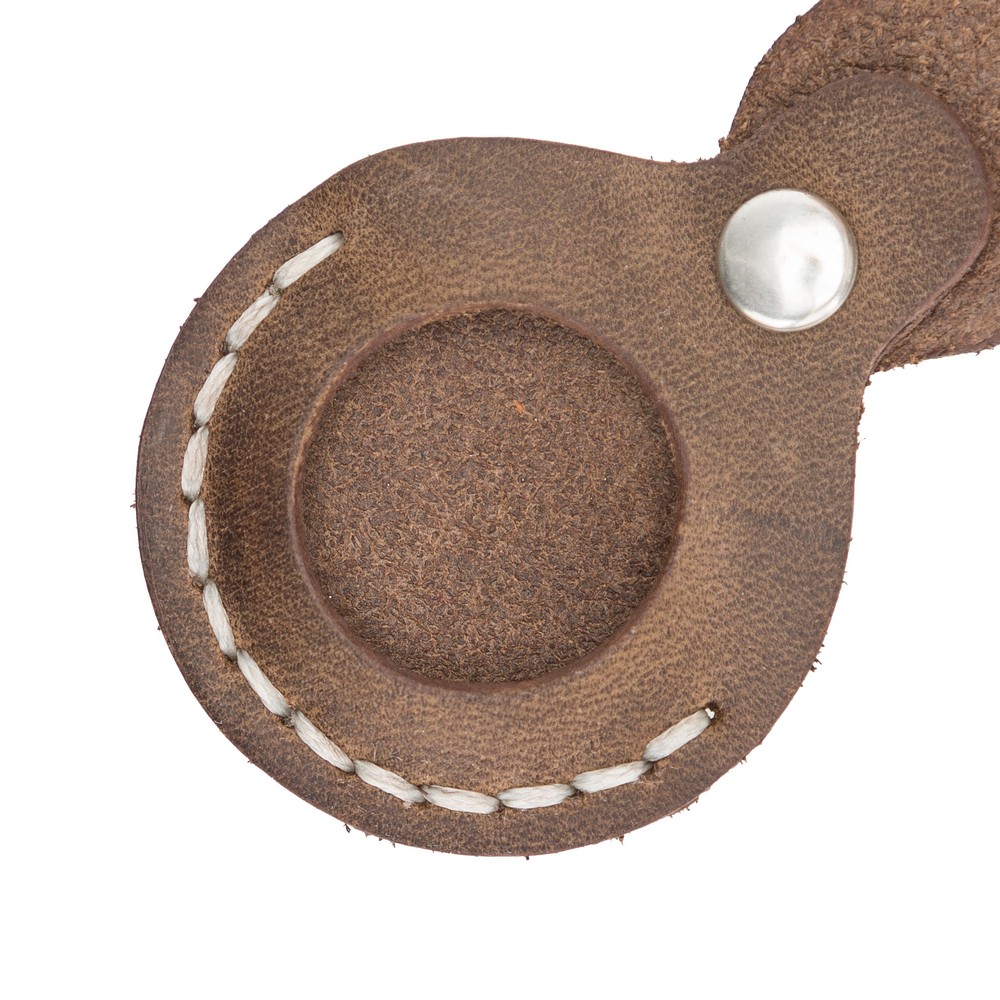 Apple Ai̇rtag Uyumlu Deri̇ Anahtarlık Beta Aa6 Kahve