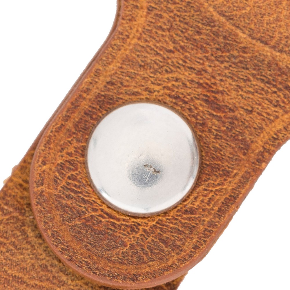 Apple Ai̇rtag Uyumlu Deri̇ Anahtarlık, G19 Taba