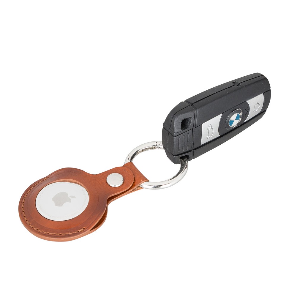 Apple Ai̇rtag Uyumlu Deri̇ Anahtarlık, Rst2Ef Taba