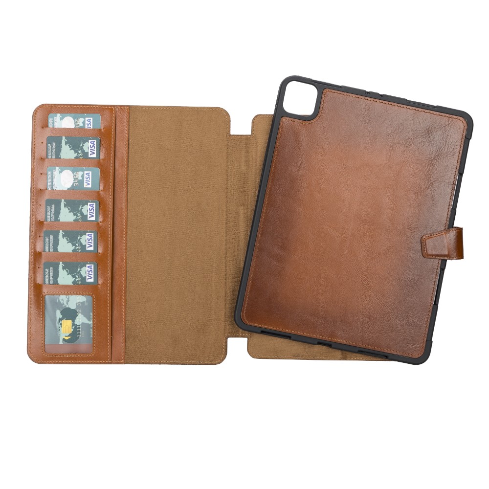 Apple İpad Pro 3.Nesi̇l Uyumlu 11 İnç Deri̇ Kılıf Eto Rst2Ef Taba