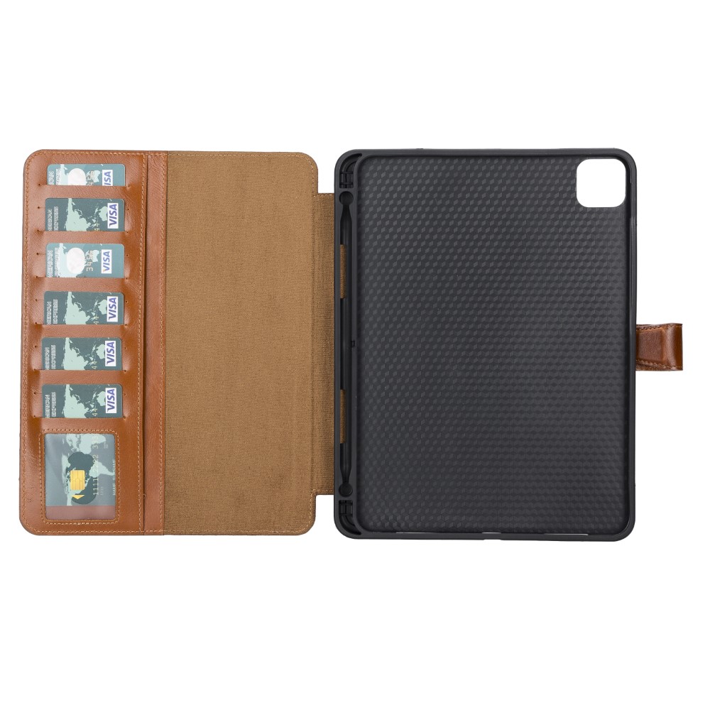 Apple İpad Pro 3.Nesi̇l Uyumlu 11 İnç Deri̇ Kılıf Eto Rst2Ef Taba