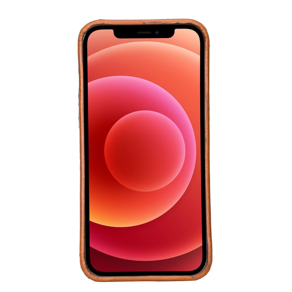 Apple İphone 12 Pro Max Uyumlu Deri̇ Arka Kapak Rock Rst2Ef Taba