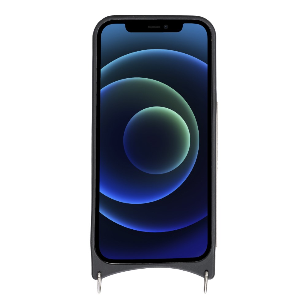 Apple İphone 12 Pro Max Uyumlu Deri̇ Askılı Kılıf Ufw Erc3 Bej