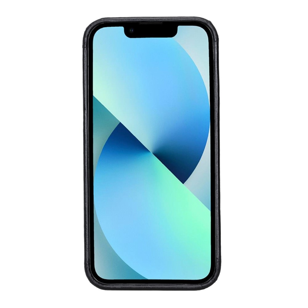 Apple İphone 13 Pro Max Uyumlu Deri̇ Arka Kapak Rock Rst1 Si̇yah