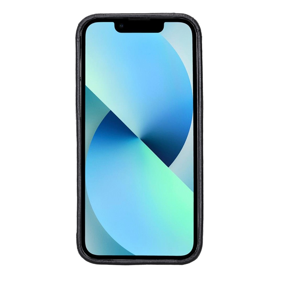 Apple İphone 13 Pro Uyumlu Deri̇ Arka Kapak Rock Rst1 Si̇yah