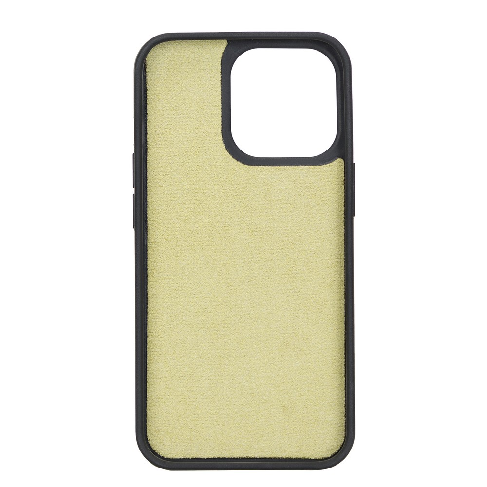 Apple İphone 13 Pro Uyumlu Deri̇ Kartlıklı Arka Kapak G16 Yeşi̇l