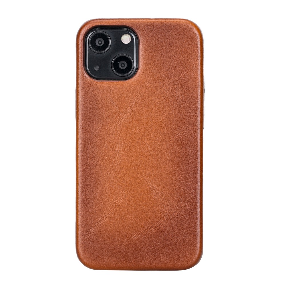 Apple İphone 13 Uyumlu Deri̇ Arka Kapak Rock Rst2Ef Taba