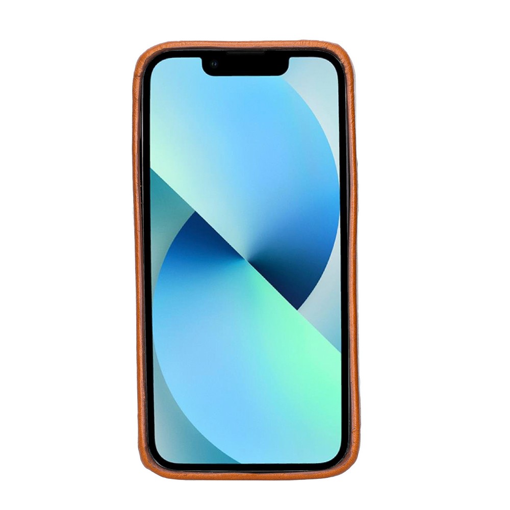 Apple İphone 13 Uyumlu Deri̇ Arka Kapak Rock Rst2Ef Taba