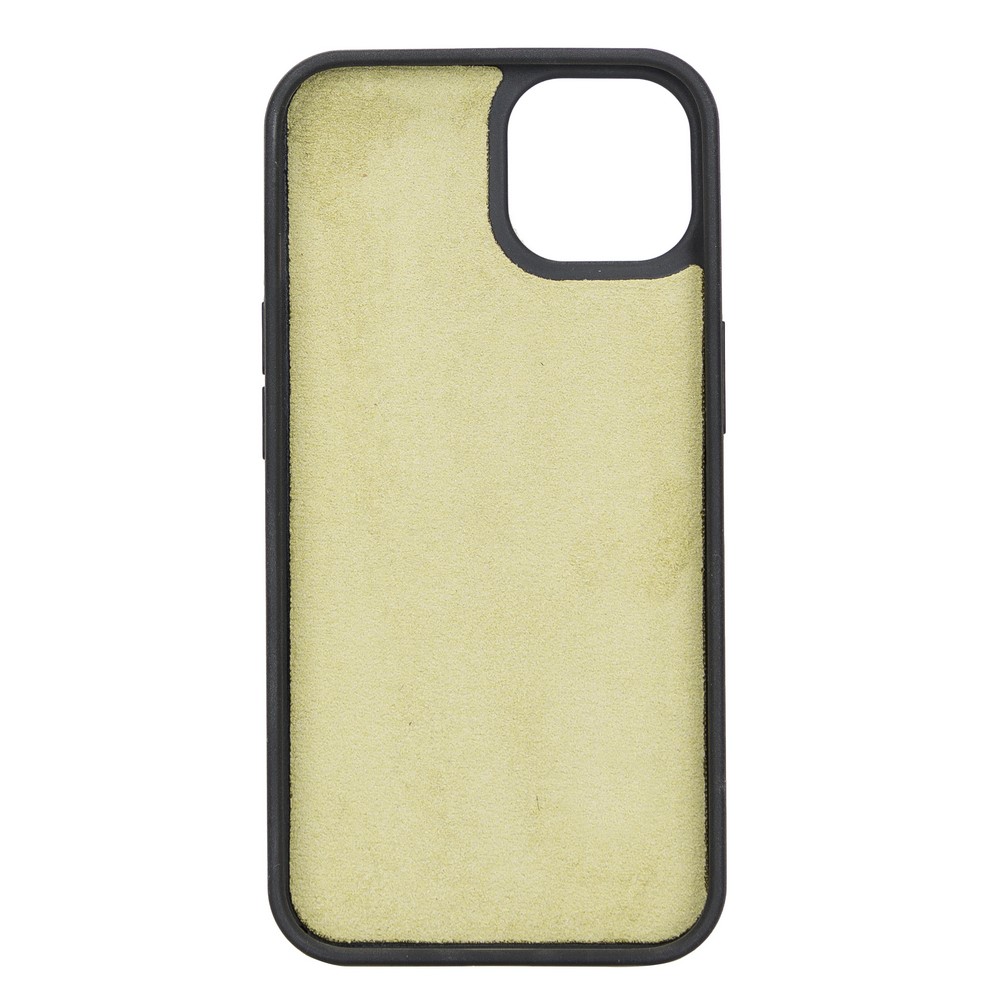 Apple İphone 13 Uyumlu Deri̇ Kartlıklı Arka Kapak G16 Yeşi̇l