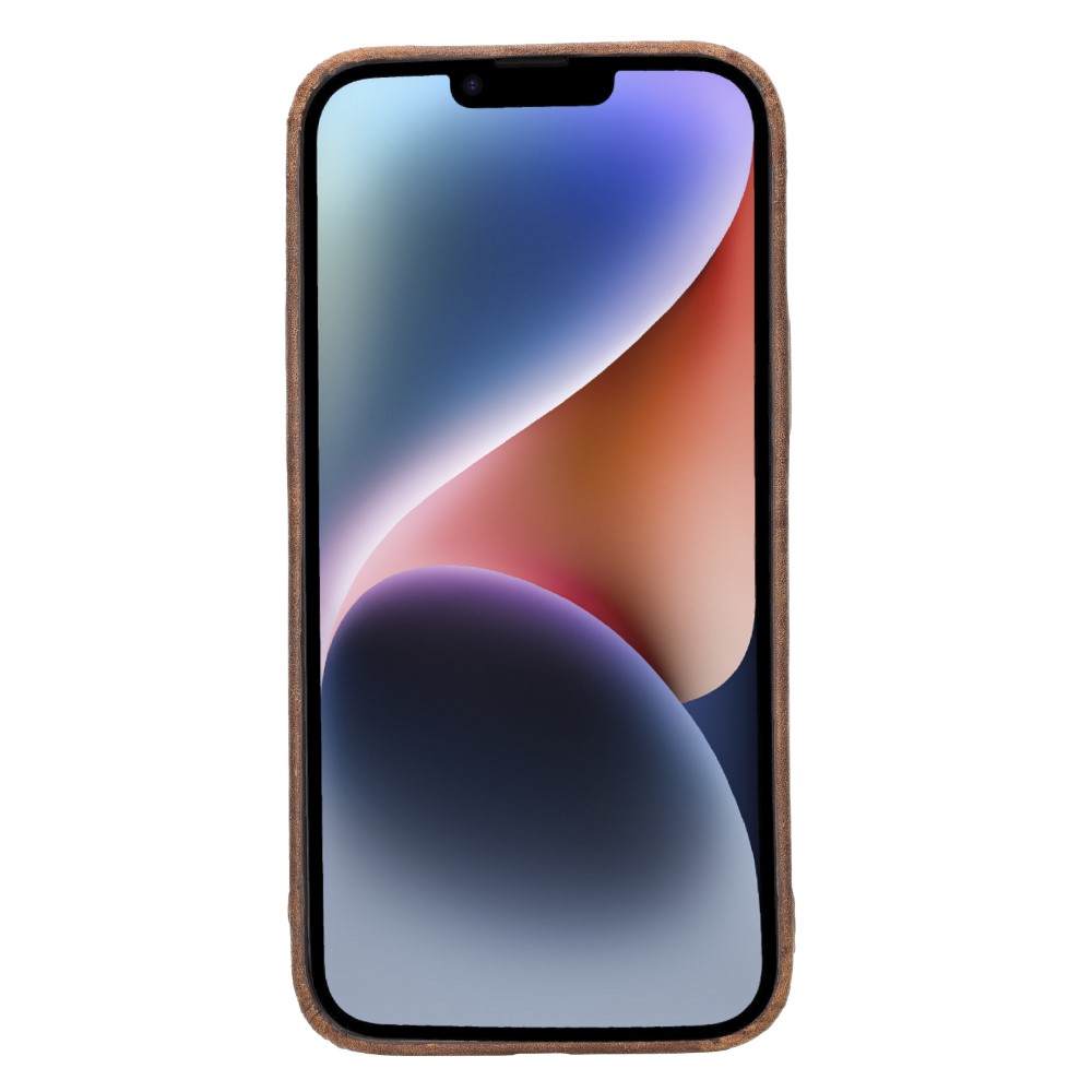 Apple İphone 14 Plus Uyumlu Deri̇ Arka Kapak Rock G2