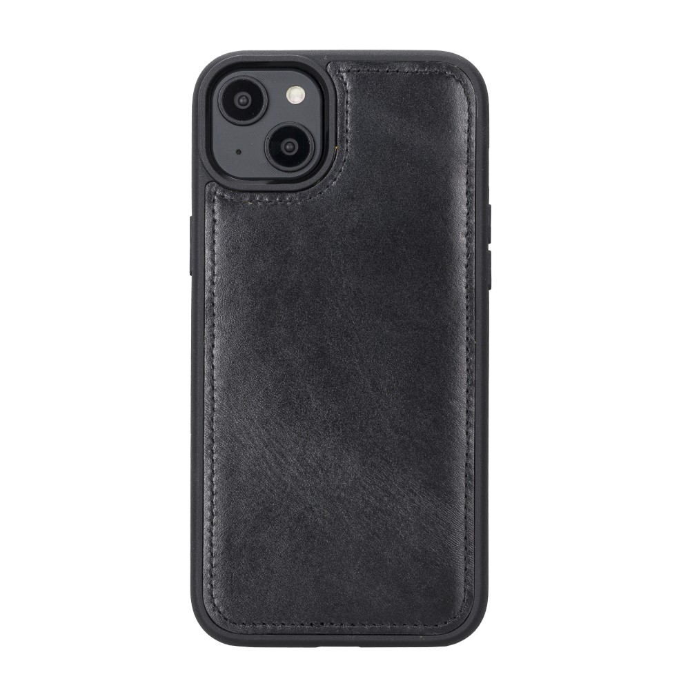 Apple İphone 14 Plus Uyumlu Deri̇ Cüzdanlı Kılıf Mwwn Rst1 Si̇yah