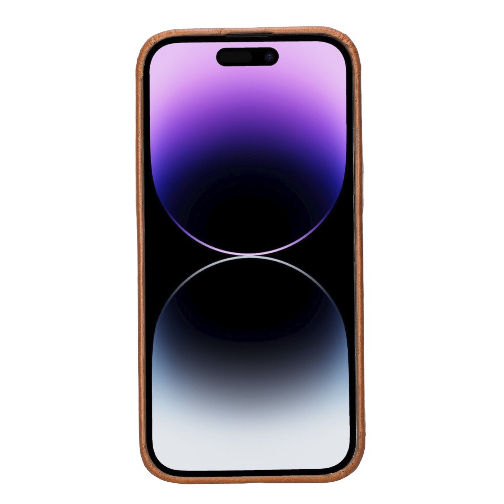 Apple İphone 14 Pro Max Uyumlu Deri̇ Arka Kapak Rock Rst2E