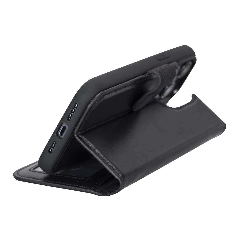 Apple İphone 14 Pro Max Uyumlu Deri̇ Cüzdanlı Kılıf Mwwn Rst1