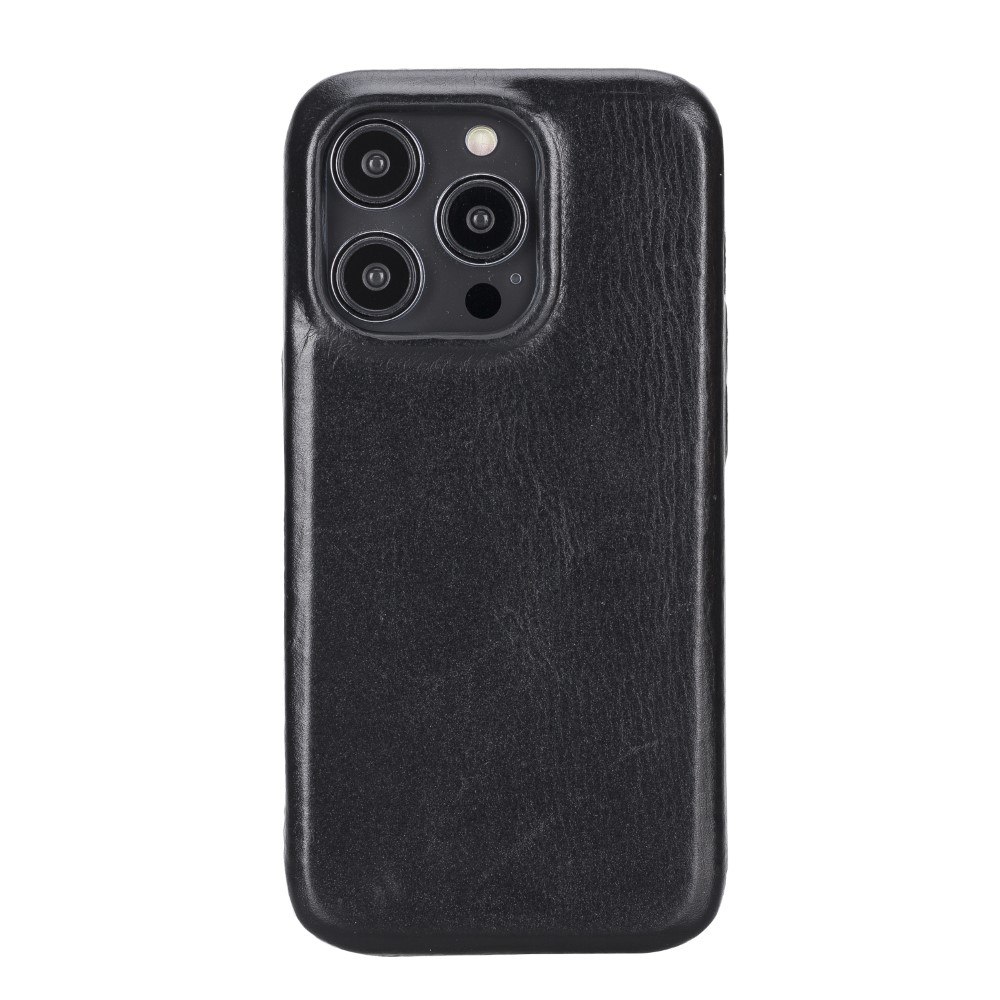 Apple İphone 14 Pro Uyumlu Deri̇ Arka Kapak Rock Rst1