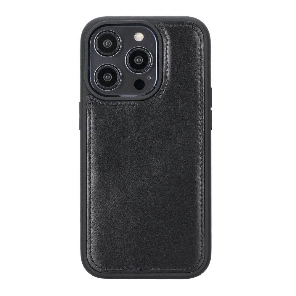 Apple İphone 14 Pro Uyumlu Deri̇ Cüzdanlı Kılıf Mwwn Rst1 Si̇yah